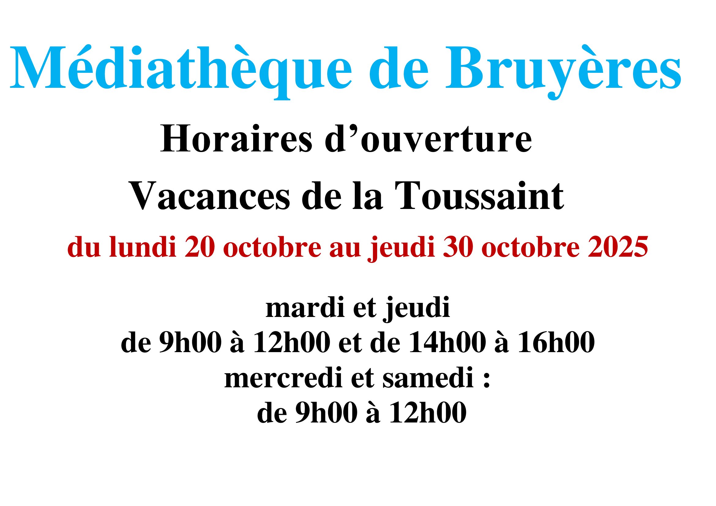 HorairesTOUSSAINT2025